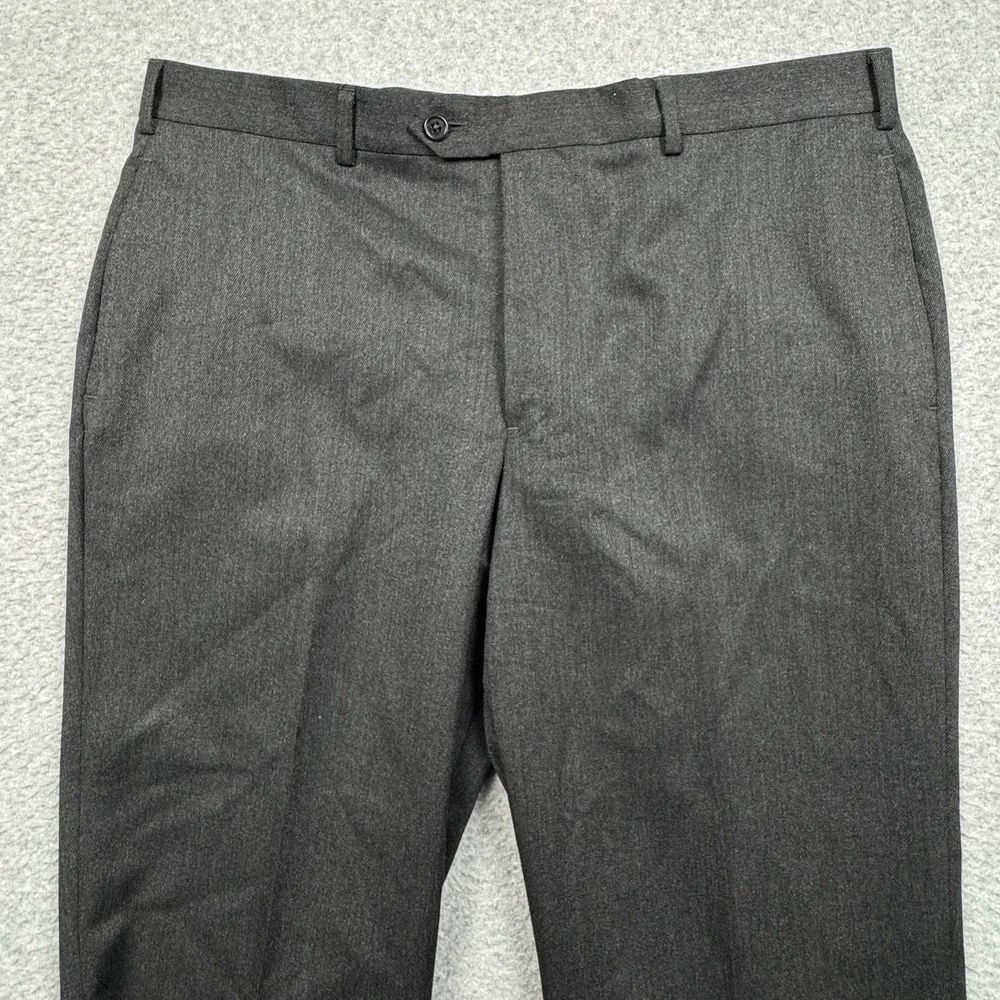 Brooks Brothers 346 Wool Pants Mens 38x30 Dress Gray Flat Front Preppy Business